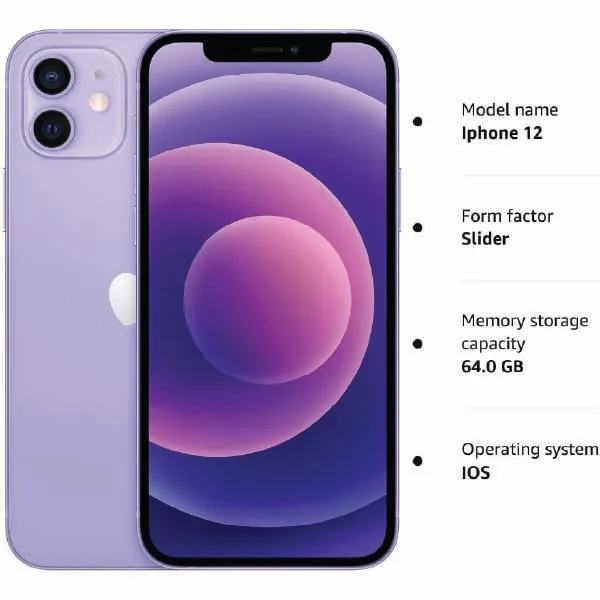 apple iphone 12 128gb 256gb 512gb silver white green grey  | Free Shipping